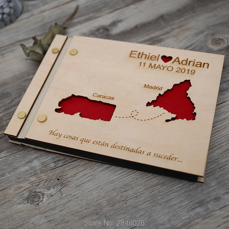 Map engraved wedding guestbook – Custom Star Map recenzja i cena