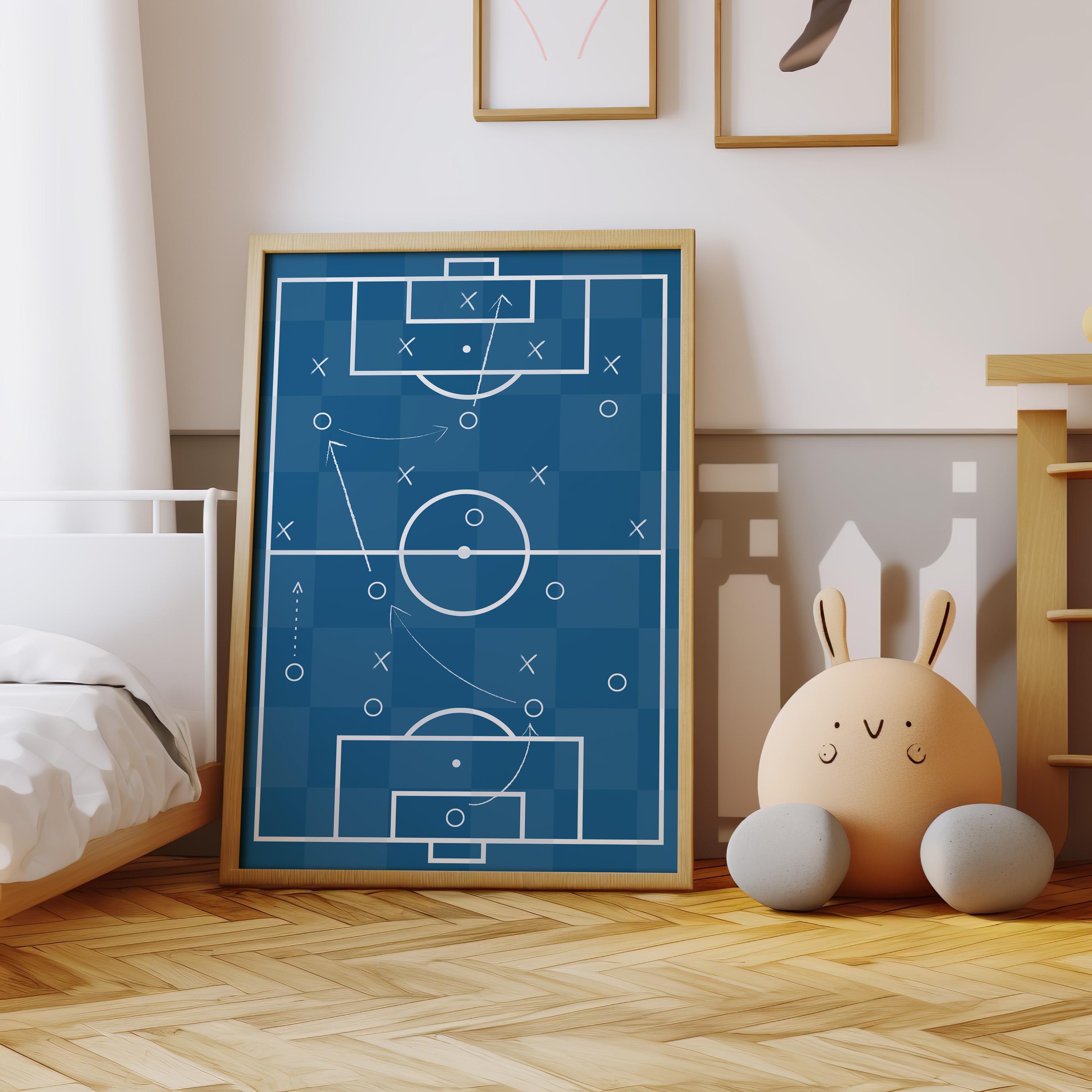 Custom Soccer Wall Art Set Aff – Personalized Name Box recenzja i cena