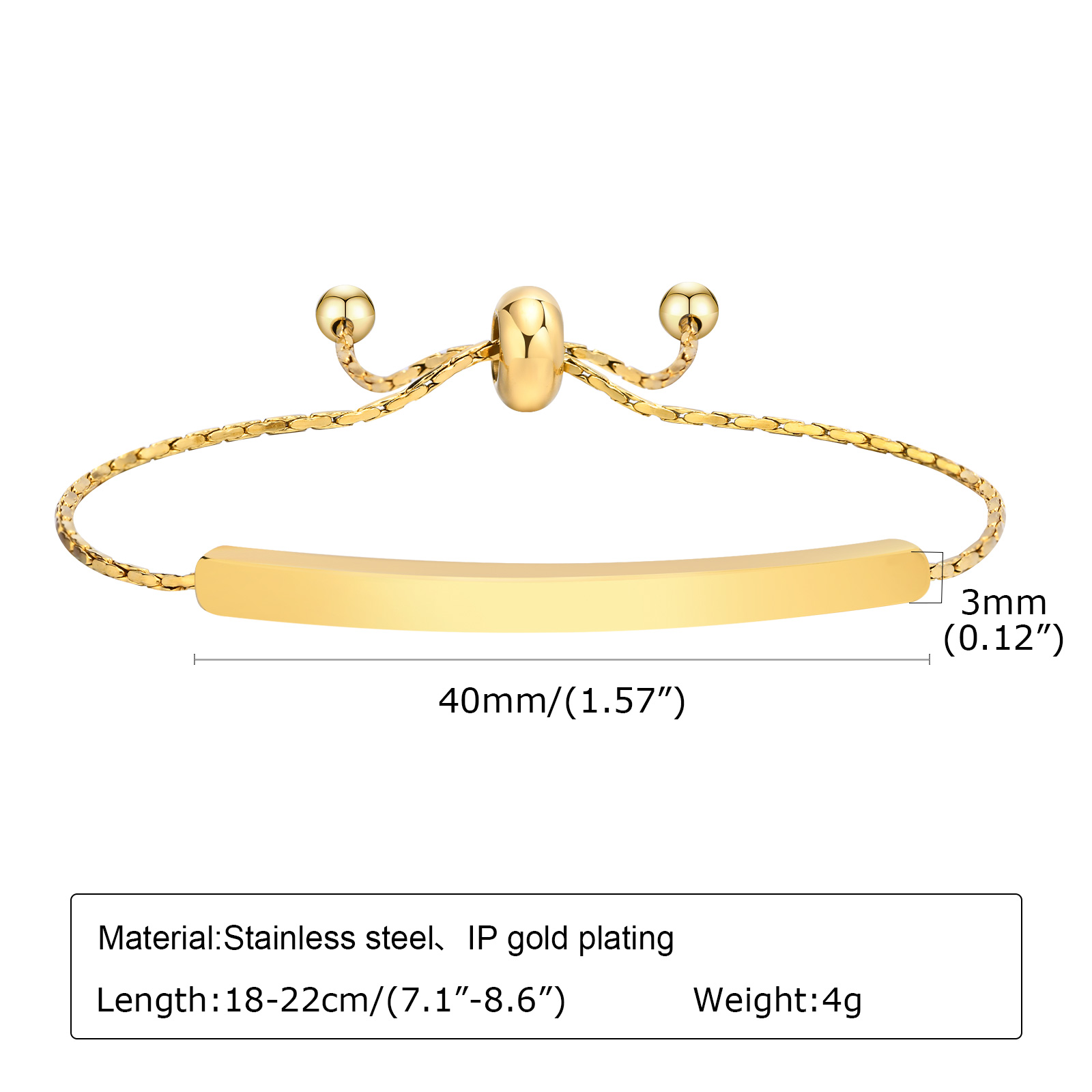 Personalized Engraved Bar Brac – Coordinates Bracelet recenzja i cena
