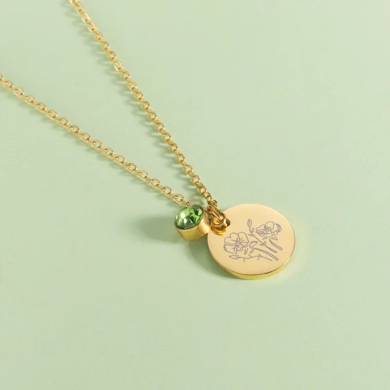 Birth Month Flowers Clipart Fl – Birth Flower Necklace recenzja i cena
