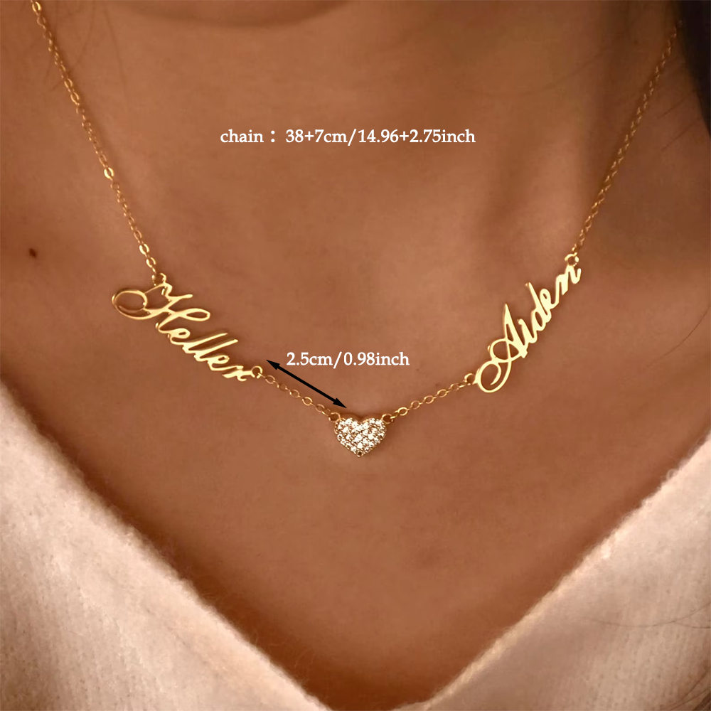 Custom Two Name Necklace For W – Name Necklace Custom recenzja i cena