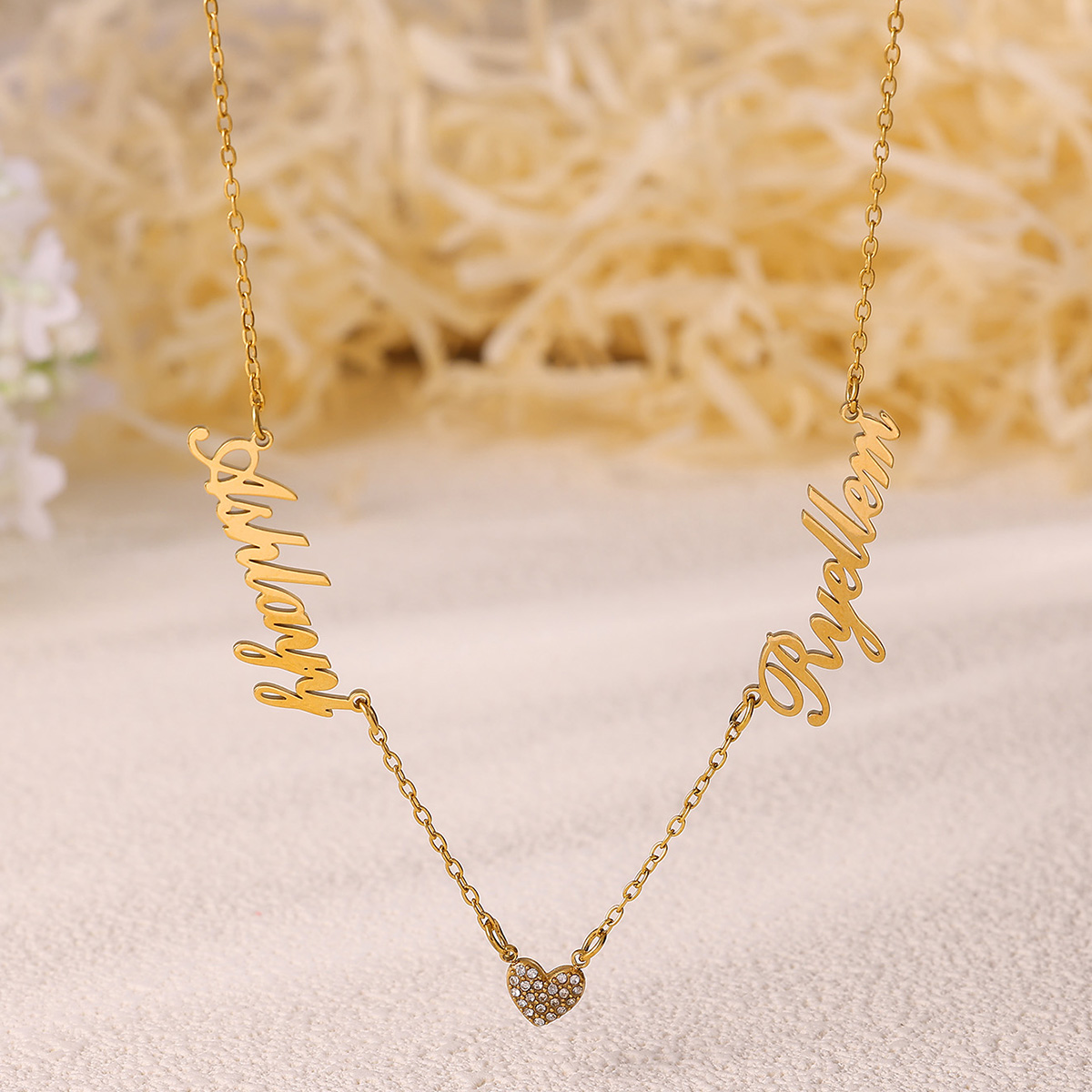 Custom Two Name Necklace For W – Name Necklace Custom recenzja i cena