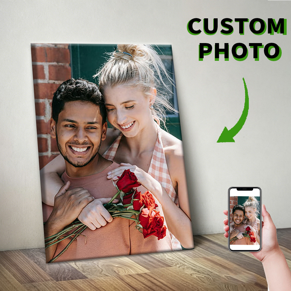 1 Pc Customized Photos on Canv – Engraved Wood Frame recenzja i cena