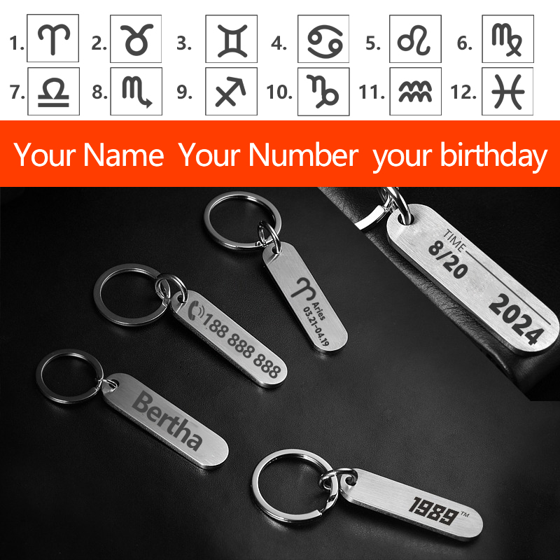 Customized Key Chains with Las – Initial Ring Custom recenzja i cena