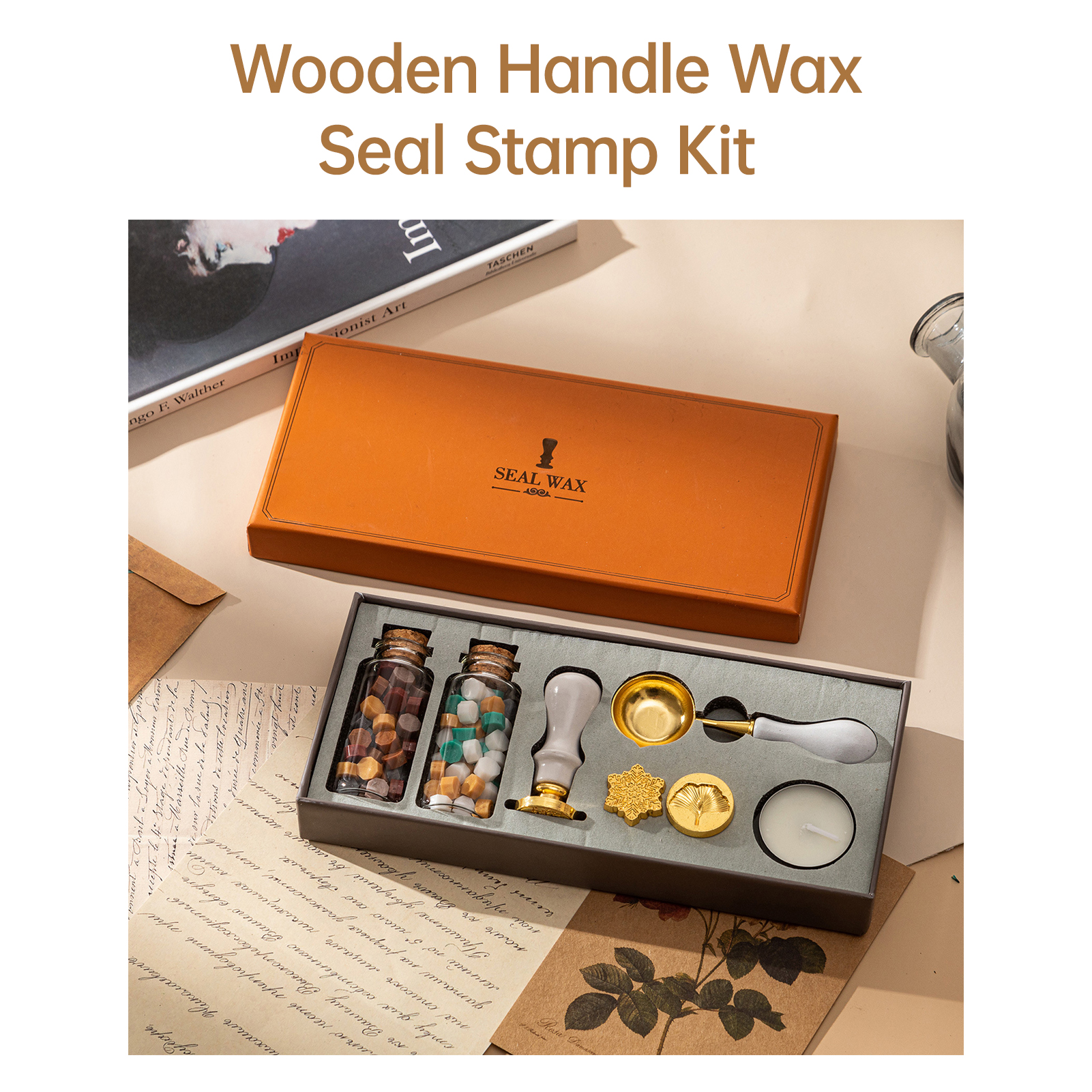 【HOT】Wax Seal Stamp Kit with 3 – Wax Seal Letter Kit recenzja i cena