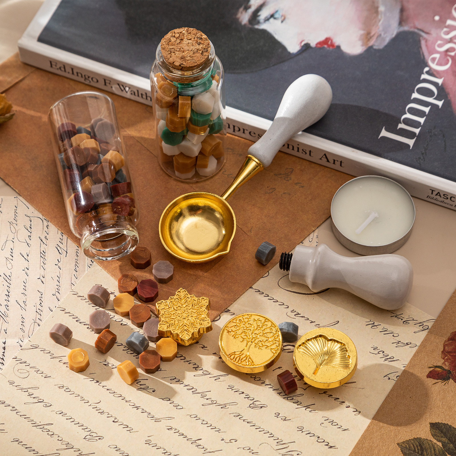 【HOT】Wax Seal Stamp Kit with 3 – Wax Seal Letter Kit recenzja i cena