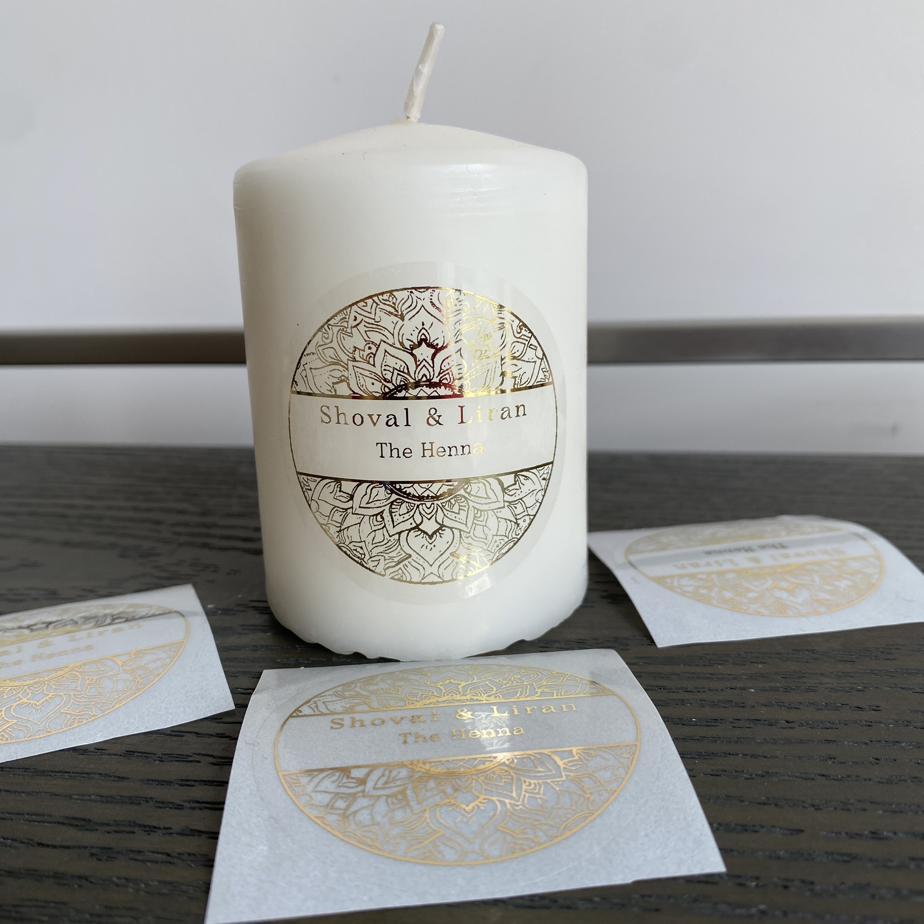 Custom henna day candle sticke – Personalised Candle Label recenzja i cena