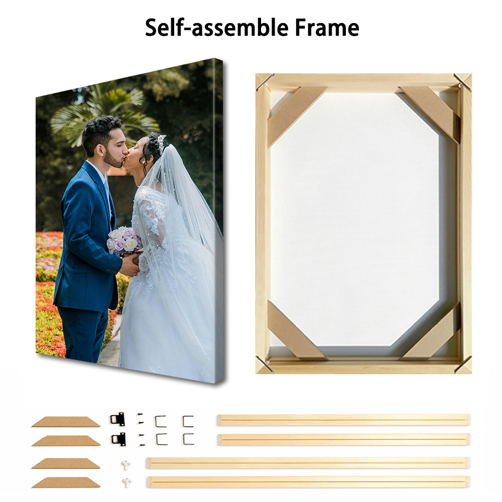 1 Pc Customized Photos on Canv – Engraved Wood Frame recenzja i cena
