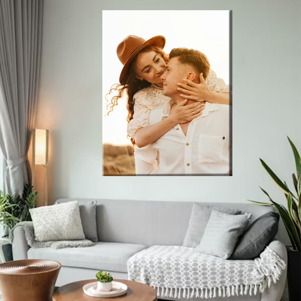 1 Pc Customized Photos on Canv – Engraved Wood Frame recenzja i cena