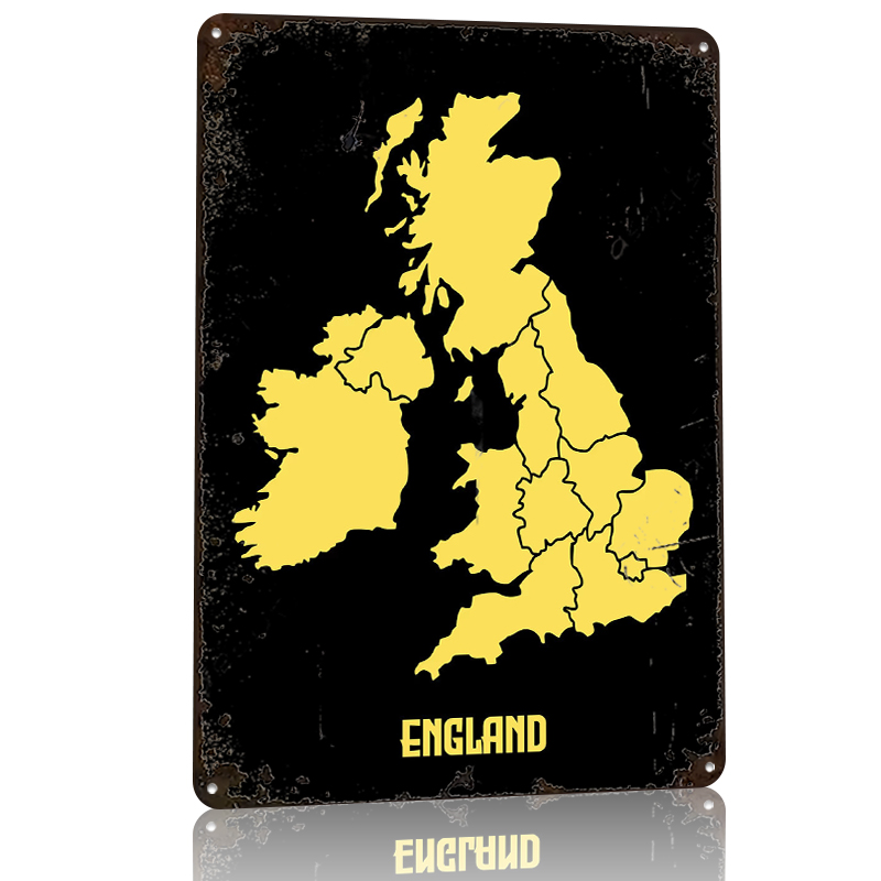 Map of England Printed Poster  – Custom Map Poster recenzja i cena
