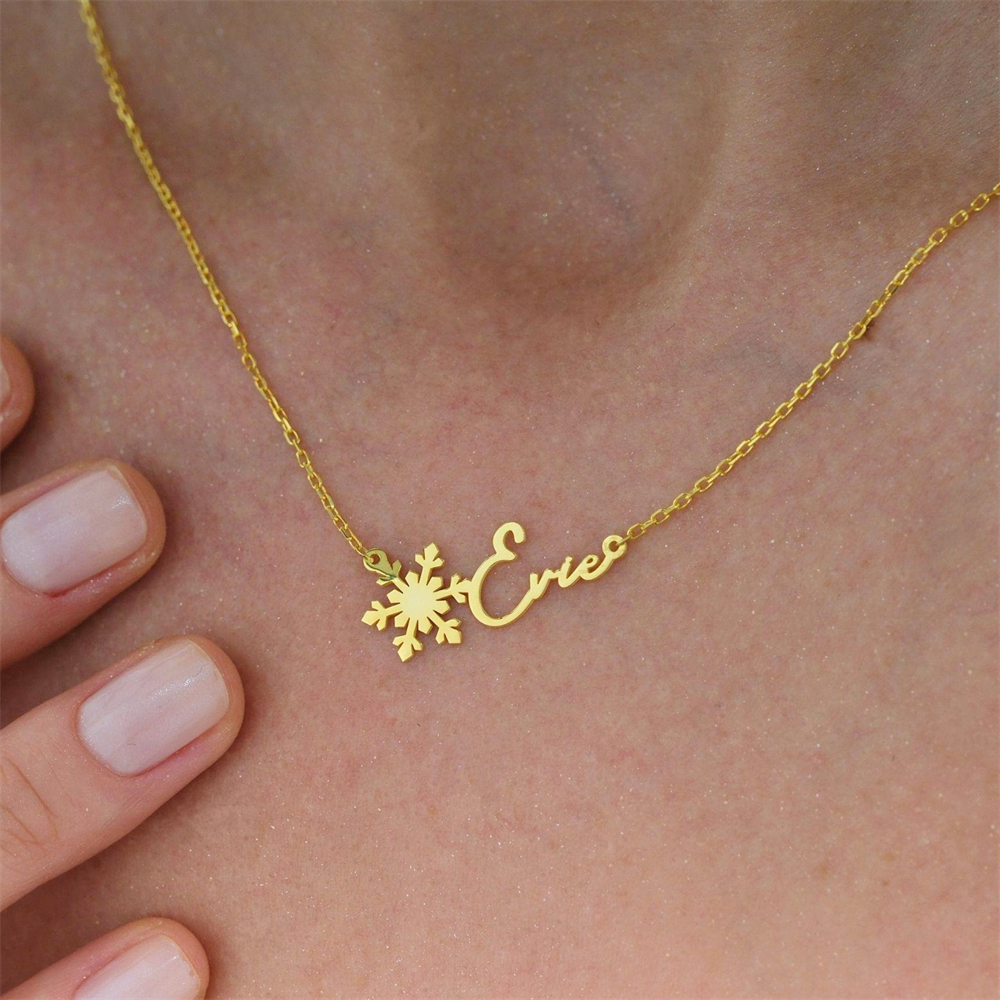 Custom Simple Name Necklace St – Birth Flower Necklace recenzja i cena