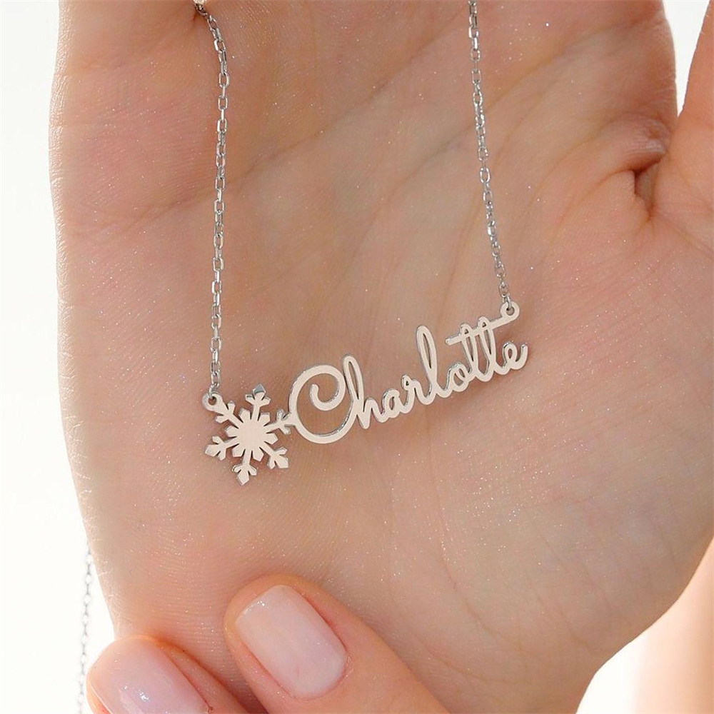 Custom Simple Name Necklace St – Birth Flower Necklace recenzja i cena