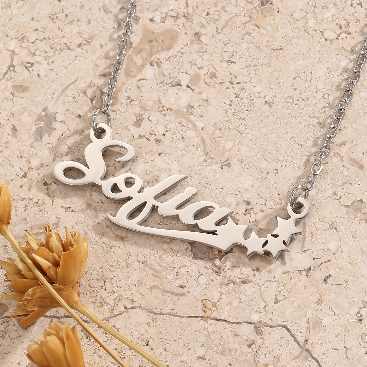 Stainless Steel Star Letter Pe – Name Necklace Custom recenzja i cena