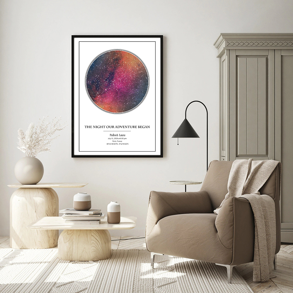Personalized Star Map Poster B – Custom Star Map recenzja i cena