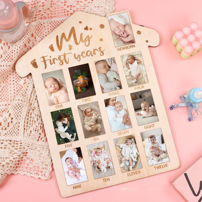 Wooden Baby Commemorative Phot – Engraved Wood Frame recenzja i cena