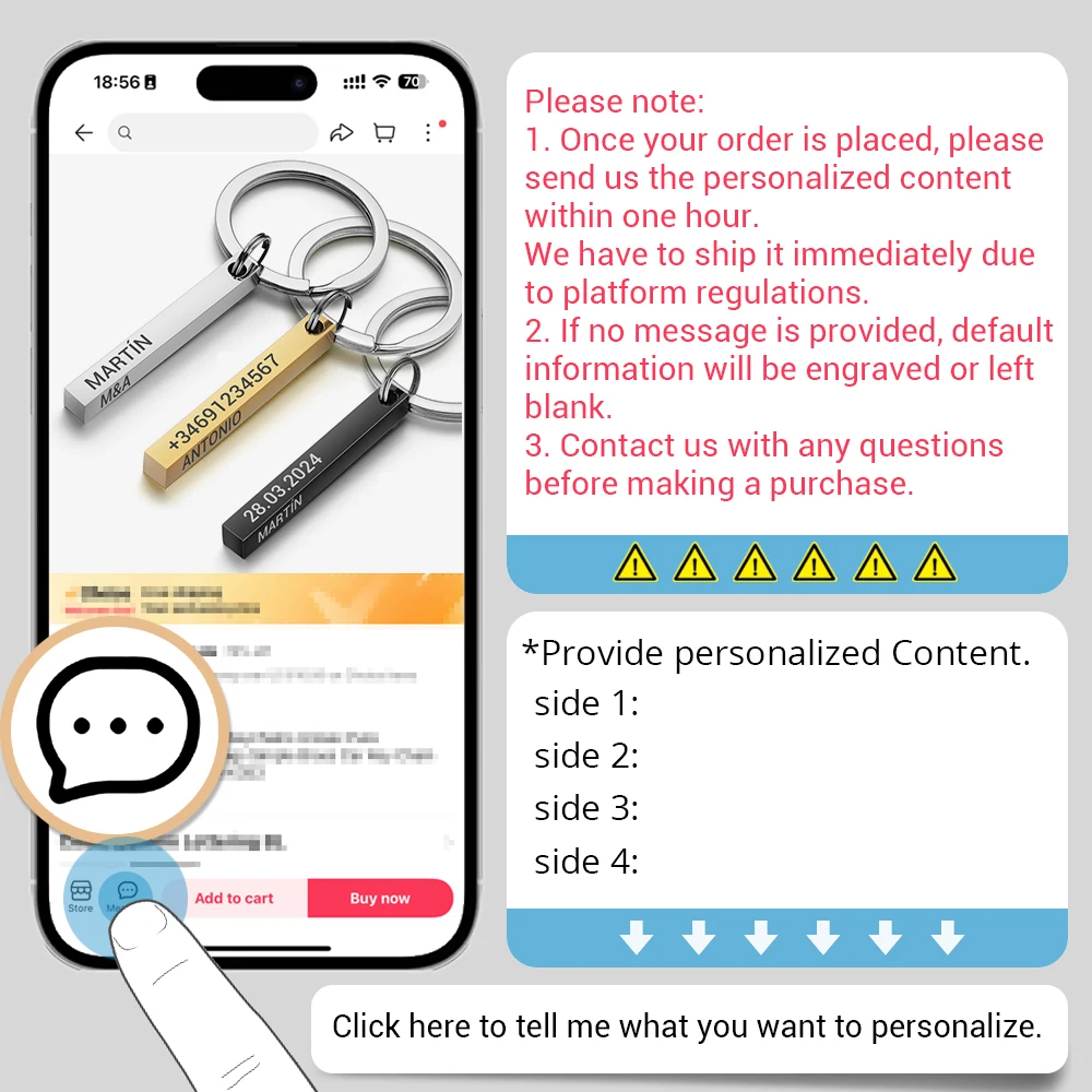 Personalized 3D Bar Keychain E – Initial Ring Custom recenzja i cena