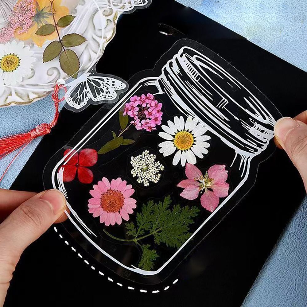 Glassware Shape Bookmarks Stic – Dried Flower Bookmark recenzja i cena