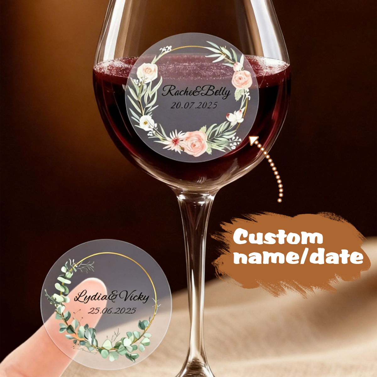 54-540Pcs Clear Personalized W – Personalised Candle Label recenzja i cena