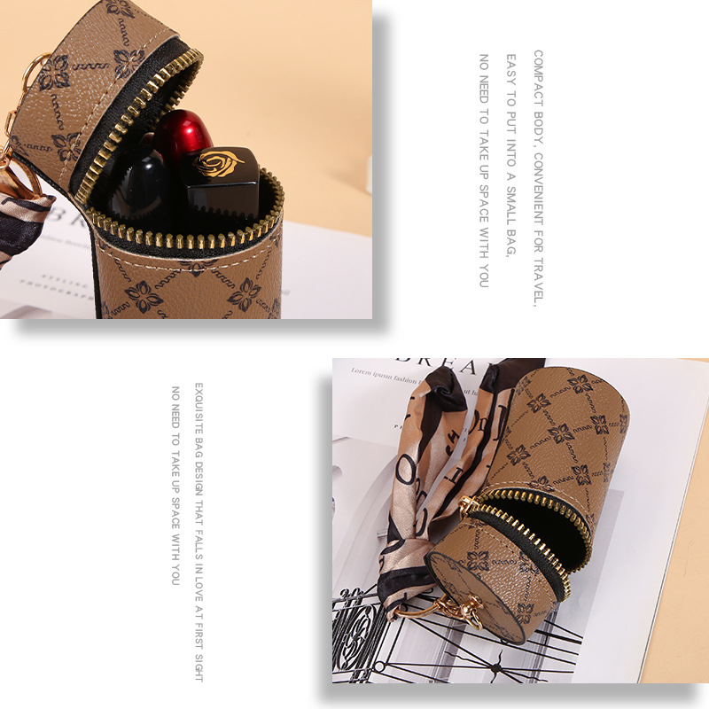 Scarf Pattern Lipstick Keychai – Monogram Keychain Leather recenzja i cena
