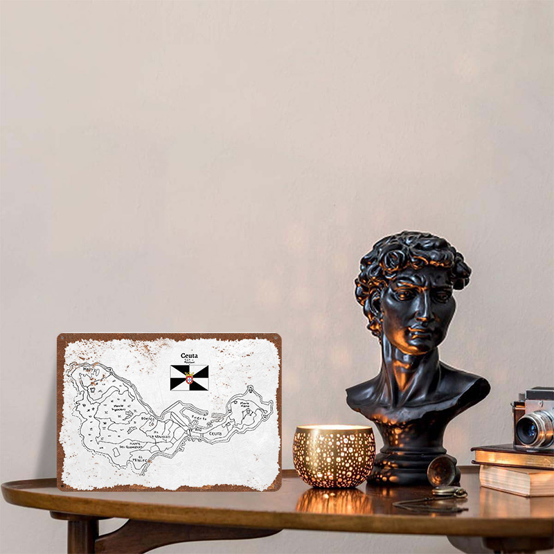 Handdrawn Map of Ceuta. Poster – Custom Map Poster recenzja i cena