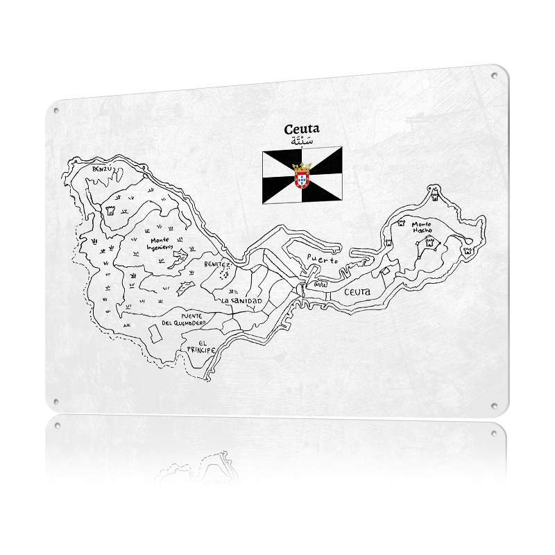 Handdrawn Map of Ceuta. Poster – Custom Map Poster recenzja i cena