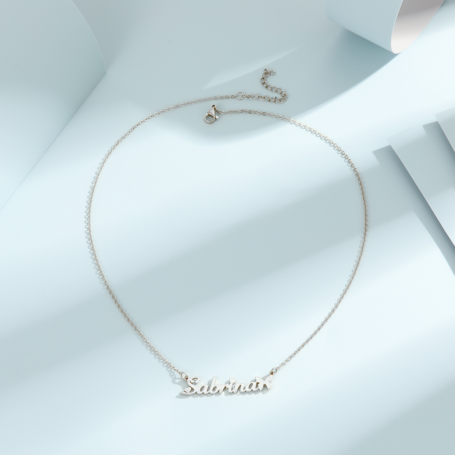1pc Personalized Butterfly Nam – Name Necklace Custom recenzja i cena