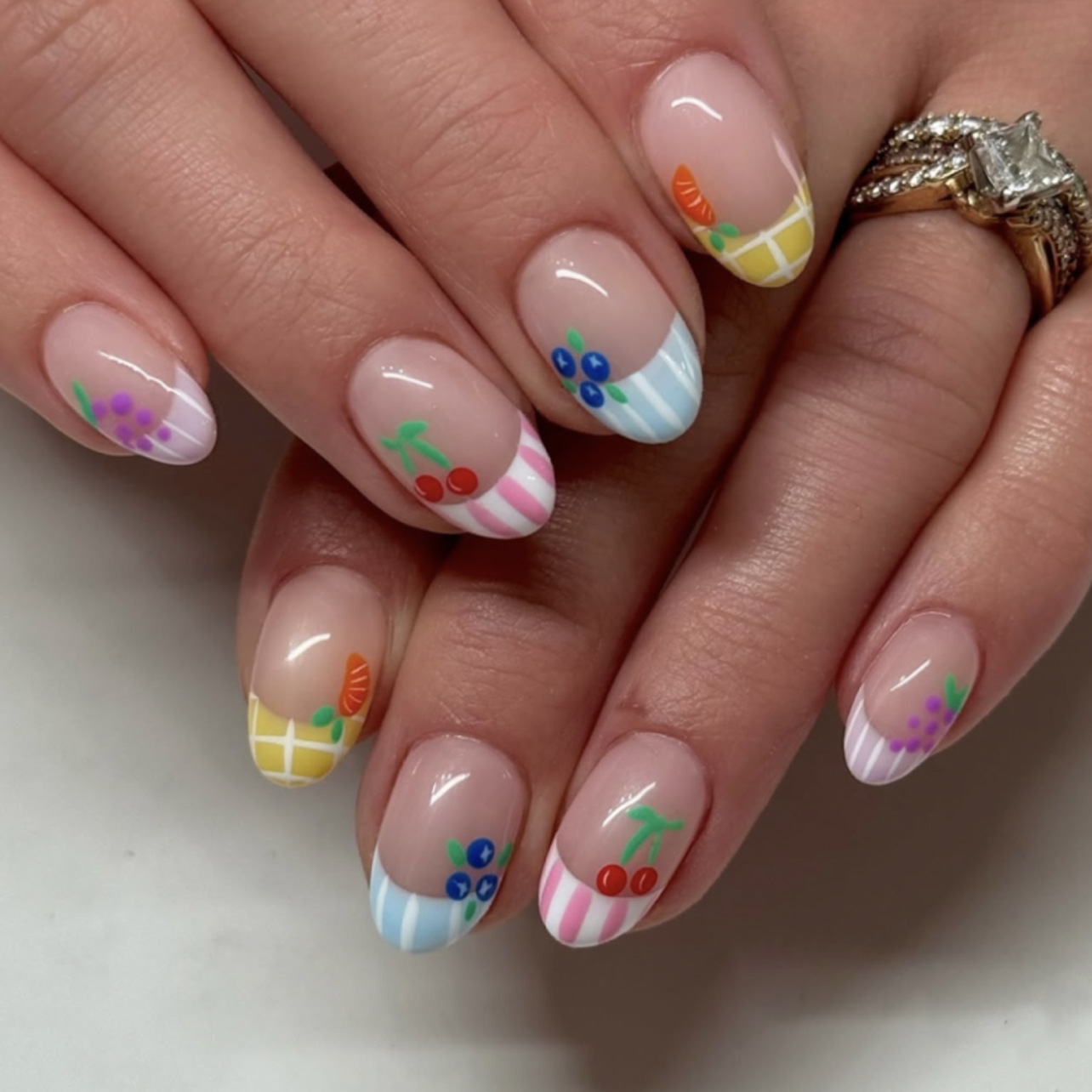 24Pcs Simple Almond Nails Tips – Pressed Flower Art recenzja i cena
