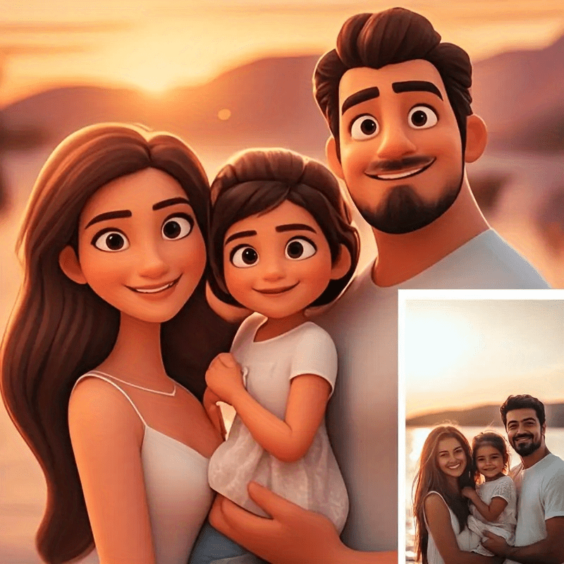 Customizable Cartoon Portrait  – Pet Portrait Custom recenzja i cena