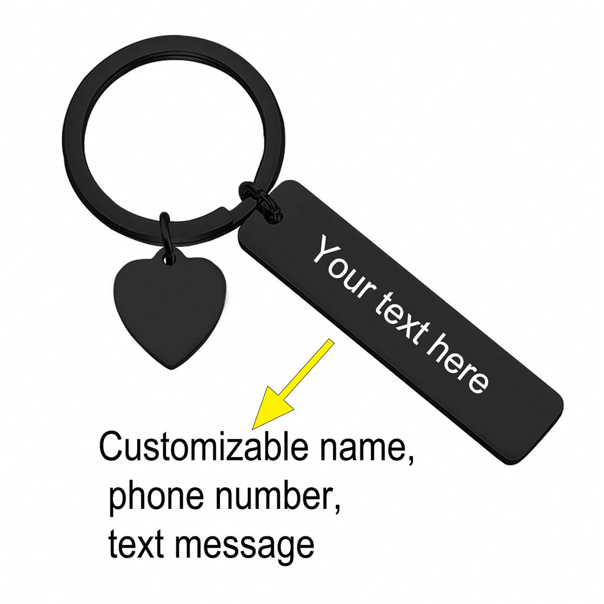 Custom Text Keychain Personali – Initial Ring Custom recenzja i cena