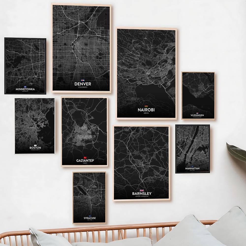 Paris London New York CUSTOM C – Custom Map Poster recenzja i cena