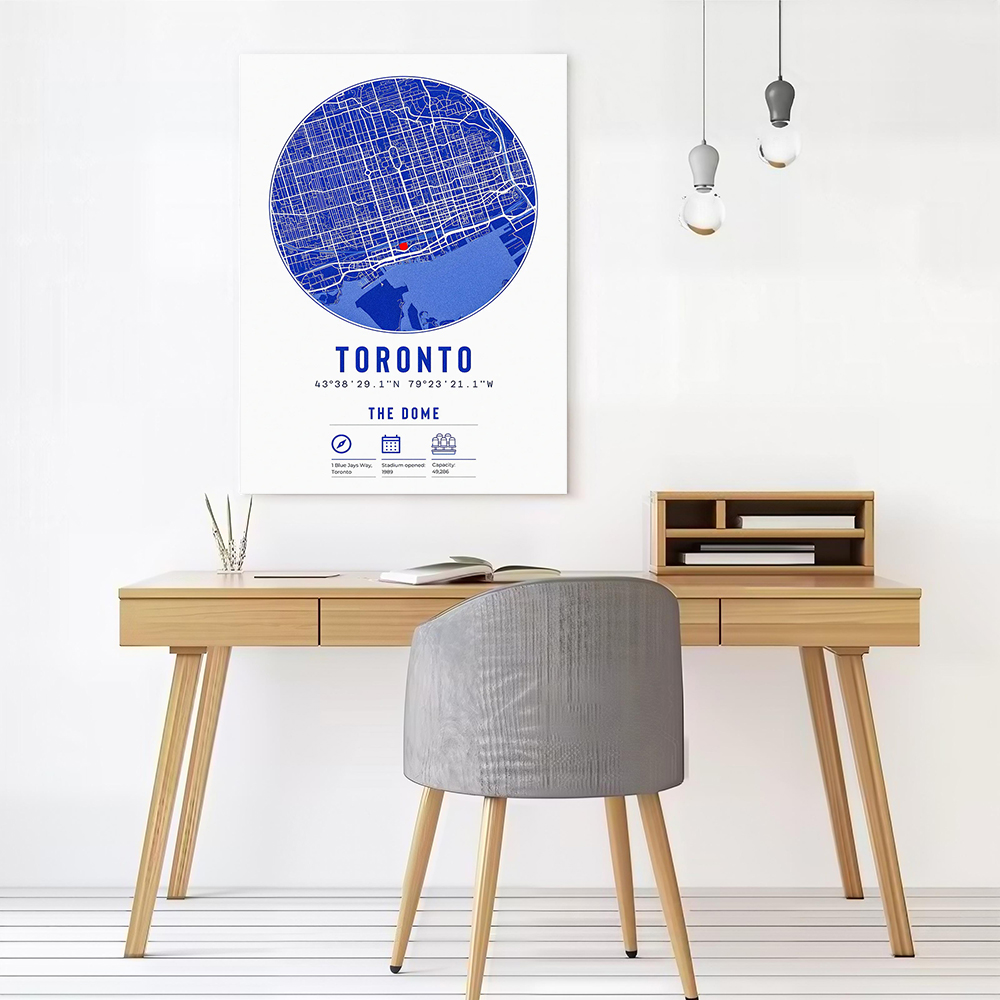 Toronto Map Print Printed Canv – Custom Map Poster recenzja i cena