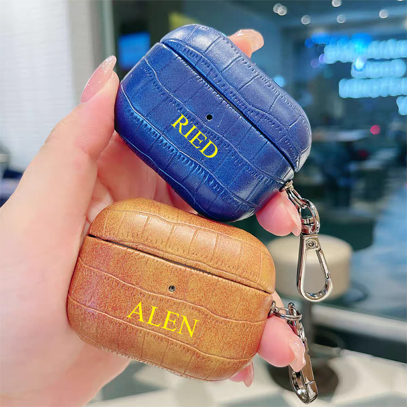Custom Name Crocodile Leather  – Monogram Keychain Leather recenzja i cena