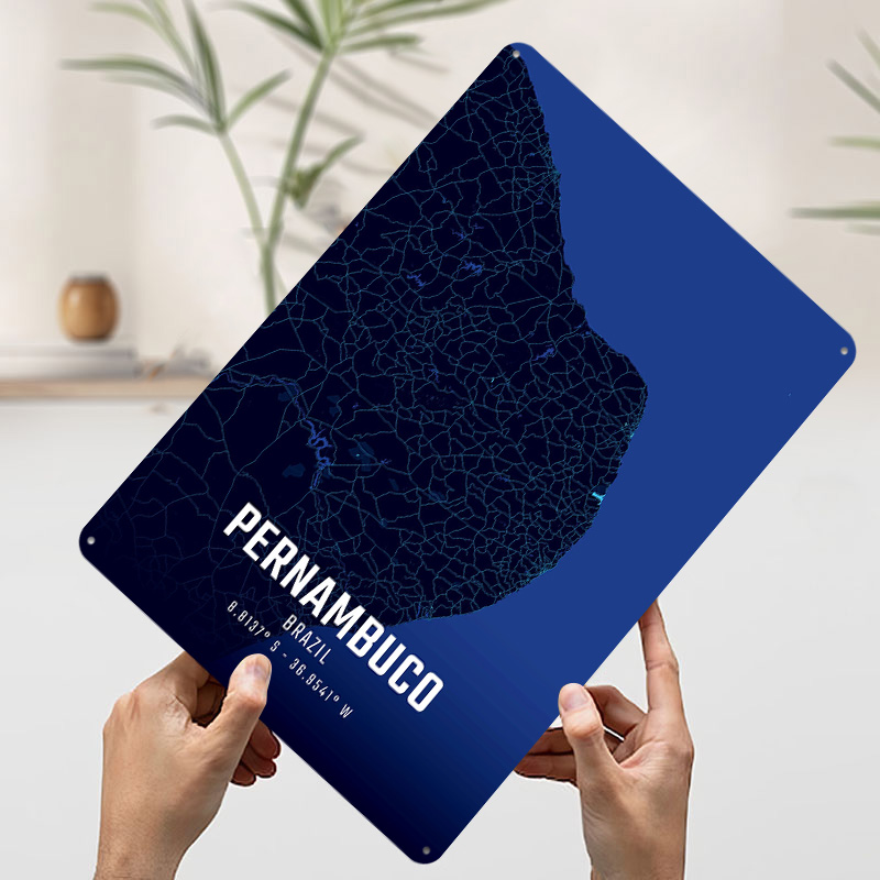 Pernambuco Midnight City Map M – Custom Map Poster recenzja i cena