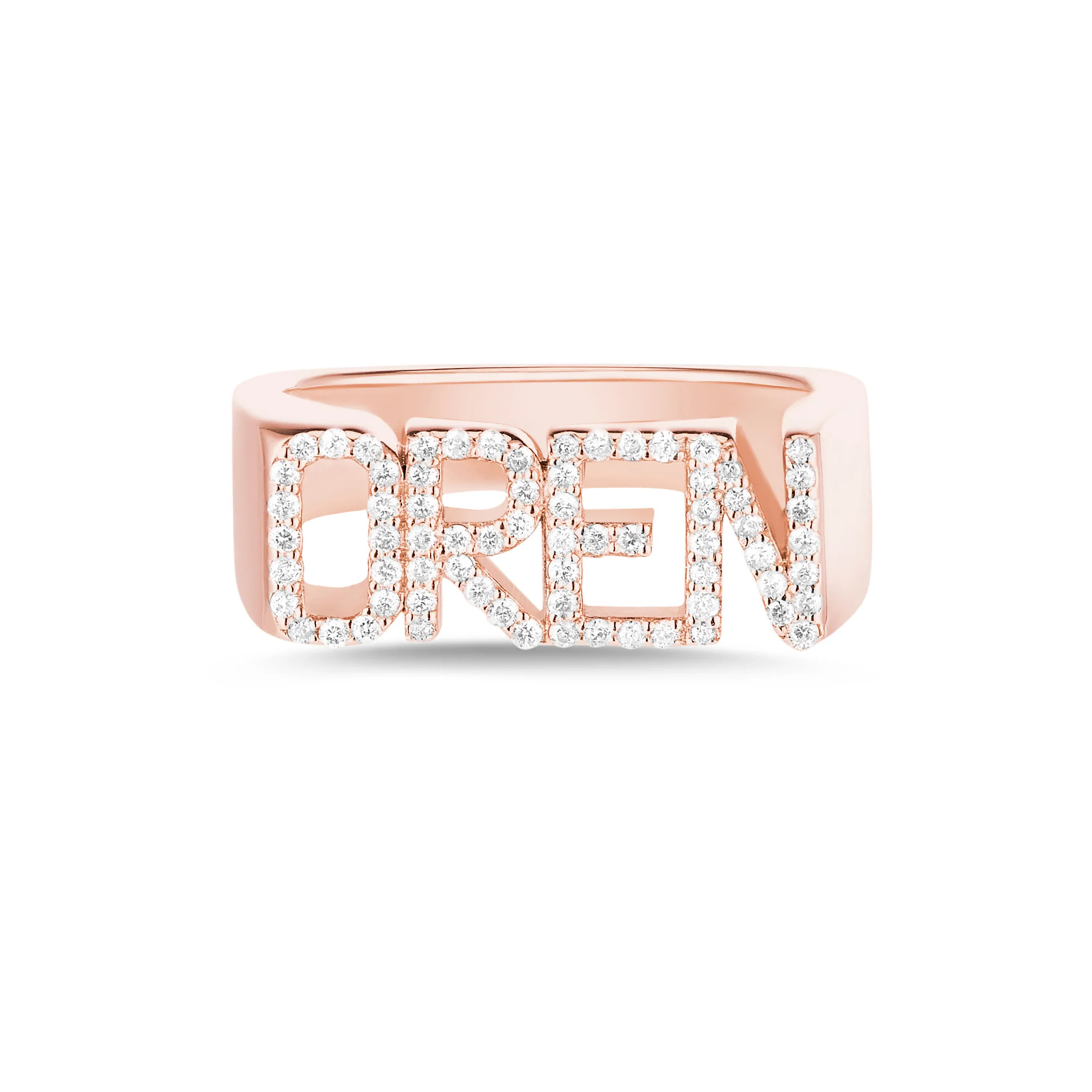 3D Name Ring Custom Diamond Na – Initial Ring Custom recenzja i cena