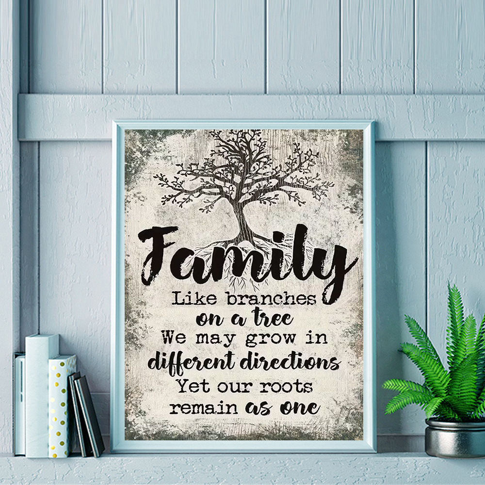 HUACAN  11CT Cross Stitch Comp – Family Tree Print recenzja i cena