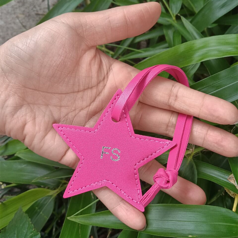 1PCS Free initials five pointe – Monogram Keychain Leather recenzja i cena