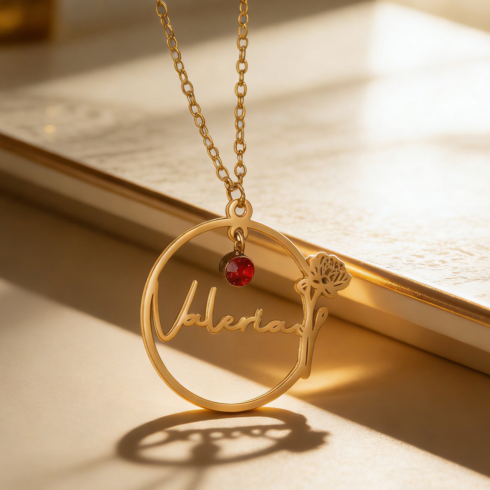 Haiyufly Custom Name Necklace  – Birth Flower Necklace recenzja i cena