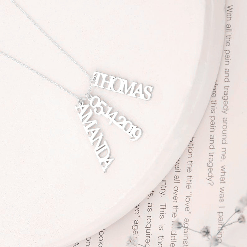 Custom Multiple Name Necklace  – Birth Flower Necklace recenzja i cena