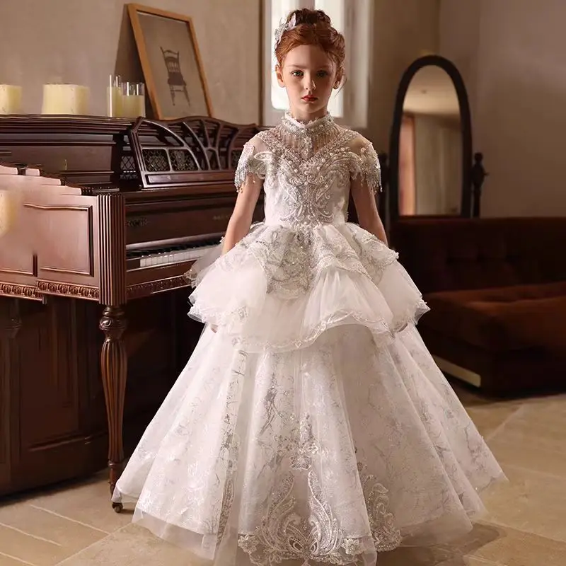 Custom Flower Girl Dress Weddi – Birth Flower Necklace recenzja i cena