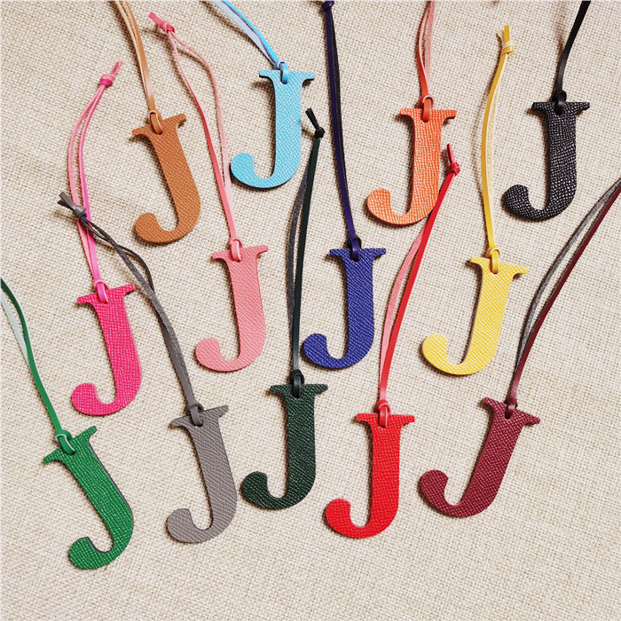 English Letter H I J K L M N A – Monogram Keychain Leather recenzja i cena