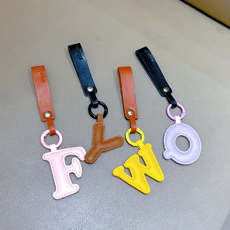 A To Z PU Leather Initial Lett – Monogram Keychain Leather recenzja i cena