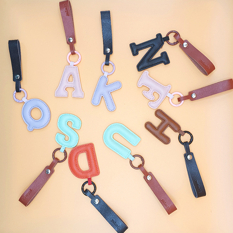 A To Z PU Leather Initial Lett – Monogram Keychain Leather recenzja i cena