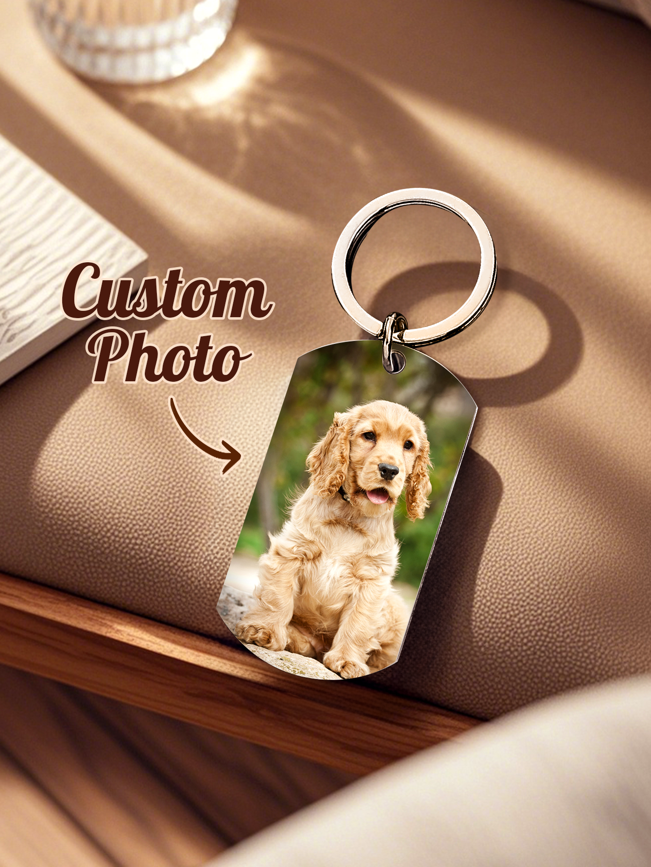Personalized Pet Photo Keychai – Pet Portrait Custom recenzja i cena