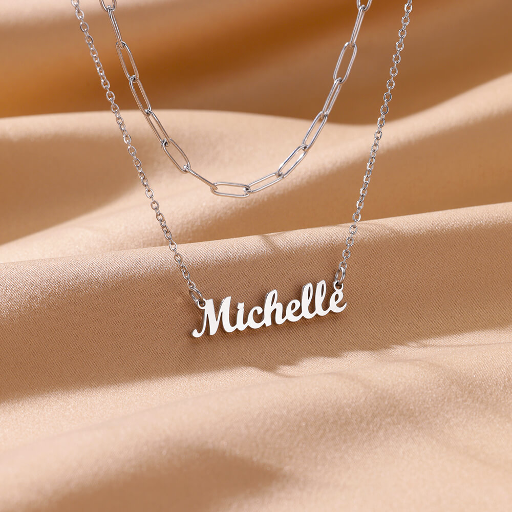 Custom Double-layer Name Neckl – Name Necklace Custom recenzja i cena