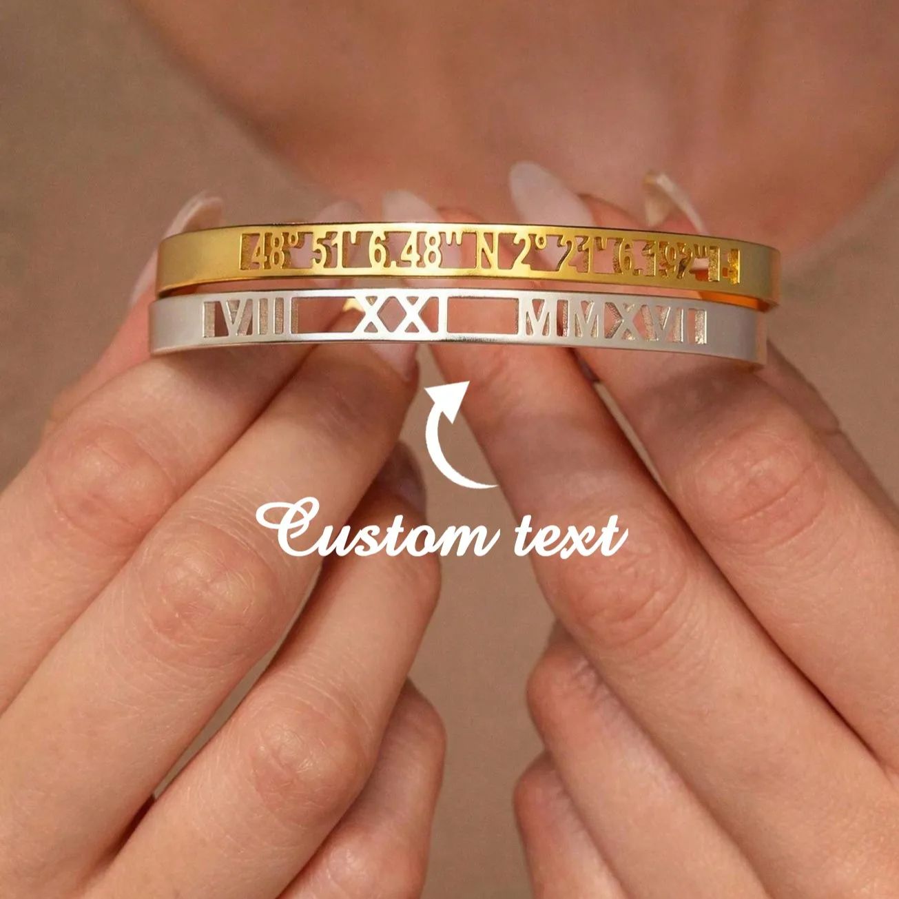 Custom Date Coordinate Roman N – Coordinates Bracelet recenzja i cena