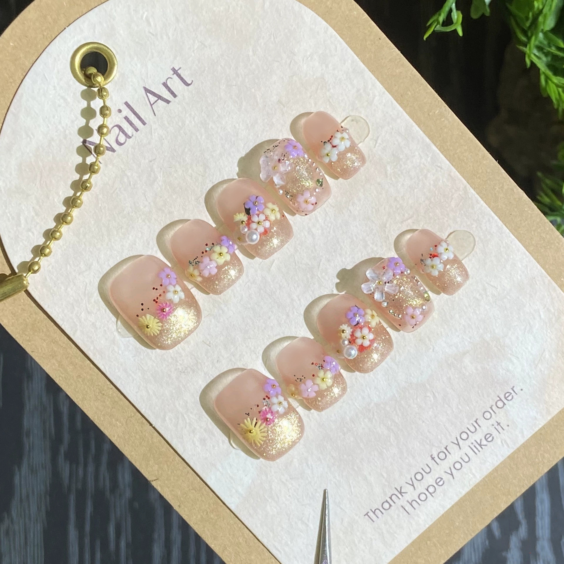 Handmade Press on Nails Summer – Pressed Flower Art recenzja i cena