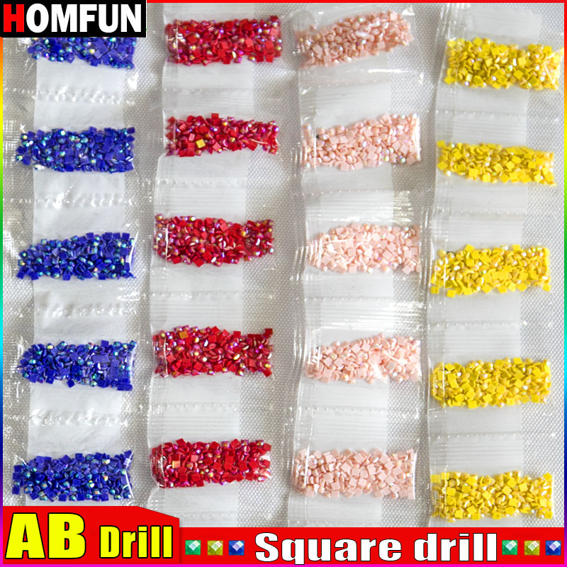 HOMFUN AB Square Drill DIY Dia – Photo Mosaic Print recenzja i cena