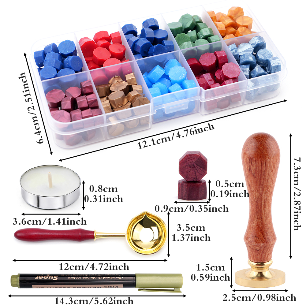 Alphabet Wax Seal Stamp Set -  – Wax Seal Letter Kit recenzja i cena