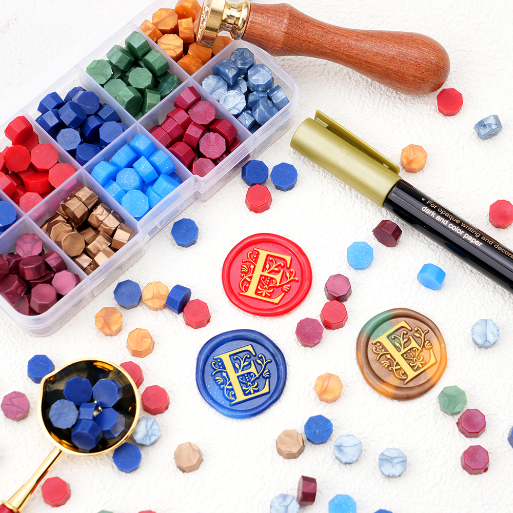 Alphabet Wax Seal Stamp Set -  – Wax Seal Letter Kit recenzja i cena