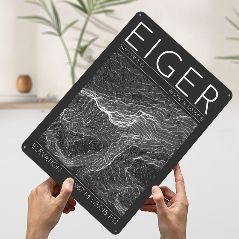 Eiger Mountain Topographic Con – Custom Map Poster recenzja i cena